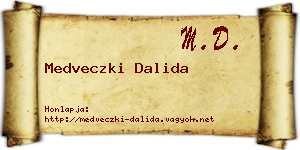 Medveczki Dalida névjegykártya